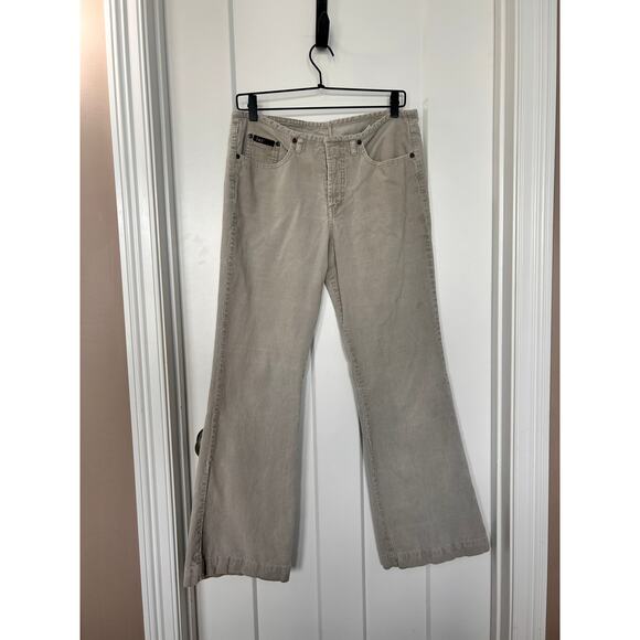 Vintage Lei Women's Corduroy Mid Rise Flare Leg Pants Y2K‎ Streetwear SZ 13 - Picture 2 of 16